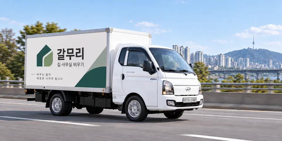 갈무리 작업 차량 (그림) · 파평면 유품정리